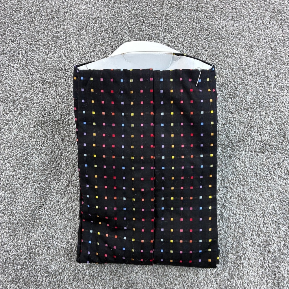 NEW Steven Land Dress Shirt Mens 17.5 36/37 Black Cotton Square Contrast Cuff - Picture 3 of 4
